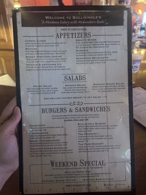 Menu photo 8 Bullwinkles West Yellowstone, MT