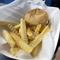 Johnson's Family Grill - Jr cheeseburger with fries