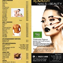Moonlight Nails - Price List (as of Aug 2016)