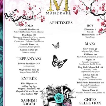 Mandrake Miami - Menu - Japanese Near Me - Miami Beach, Florida