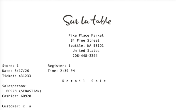 Sur La Table by null