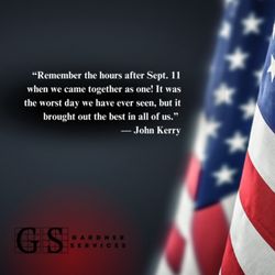Gardner Services - Today, we remember and honor the thousands of lives lost on September 11th, 2001.