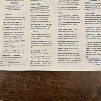 Il Porto Di Venezia - Senoia - Menu - Italian Near Me - Senoia, Georgia Il Porto Di Venezia - Senoia - Menu - Italian Near Me - Senoia, Georgia
