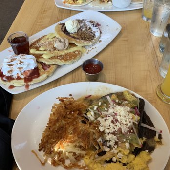 Urban Egg - Belleview - Huevos rancheros, pancake platter and breakfast tacos. - Breakfast & Brunch Near Me - Denver, Colorado Urban Egg - Belleview - Huevos rancheros, pancake platter and breakfast tacos. - Breakfast & Brunch Near Me - Denver, Colorado