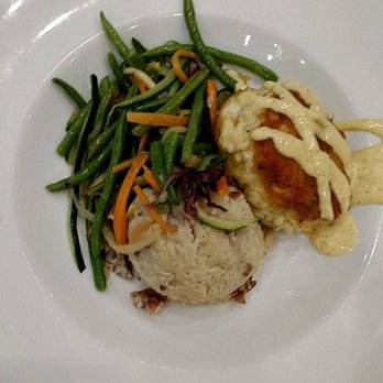 The Grille at Back Creek - Crab cake full of shells - American Near Me - Middletown, Delaware The Grille at Back Creek - Crab cake full of shells - American Near Me - Middletown, Delaware