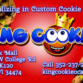 King Cookie - This is our business card. Visit us in the Paddock Mall in Ocala, Florida. - Desserts Near Me - Ocala, Florida King Cookie - This is our business card. Visit us in the Paddock Mall in Ocala, Florida. - Desserts Near Me - Ocala, Florida