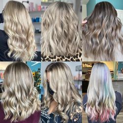 Charisma Salon and Esthetics - Blonde highlights, fun peekaboo colors