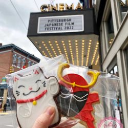 Yummyholic - Custom cookies for the Pittsburgh Japanese Film Festival at Row House Cinema.