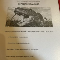 La Reverde - Menu