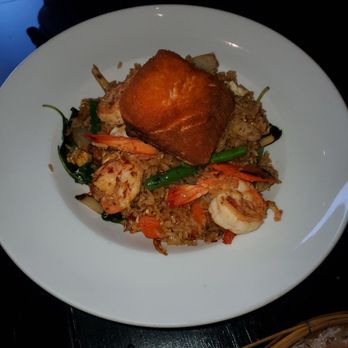Cafe Chili - Fried rice with shrimp and added salmon - Thai Near Me - Brooklyn, New York Cafe Chili - Fried rice with shrimp and added salmon - Thai Near Me - Brooklyn, New York