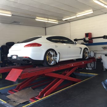 Bert's Garage - Getting Laser Alignment on my Porsche Panamera - Auto Repair Near Me - Los Angeles, California Bert's Garage - Getting Laser Alignment on my Porsche Panamera - Auto Repair Near Me - Los Angeles, California