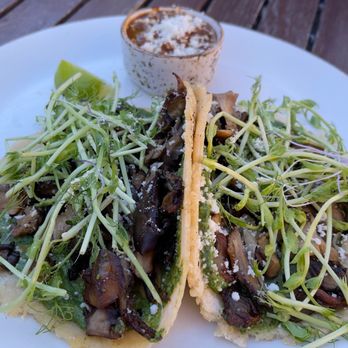 peasants FEAST - Mushroom tacos - American Near Me - Solvang, California