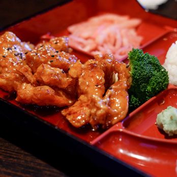 Sakura - orange chicken. - Sushi Bars Near Me - Woodland, California Sakura - orange chicken. - Sushi Bars Near Me - Woodland, California