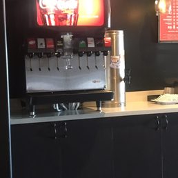 Clean soda area Clean soda area