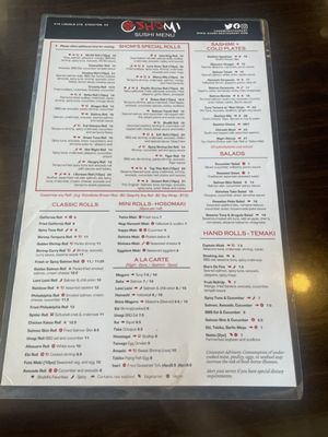 Menu photo 5 Sho Mi Stockton, CA