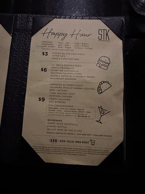 Menu photo 1 STK Steakhouse Orlando, FL Menu photo 1 STK Steakhouse Orlando, FL