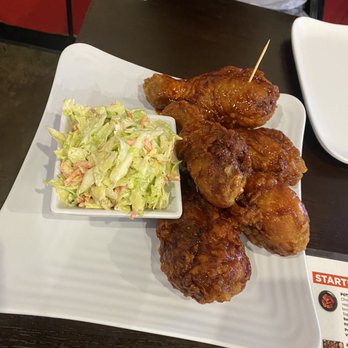 Bonchon Sunnyvale - 5pc Spicy  Drumsticks  w/ coleslaw - Chicken Wings Near Me - Sunnyvale, California