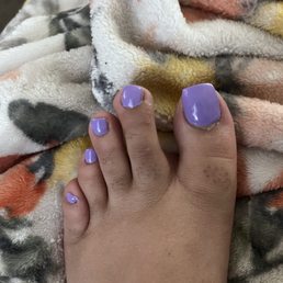 Gel Pedicure with Big toe layover. Gel Pedicure with Big toe layover.