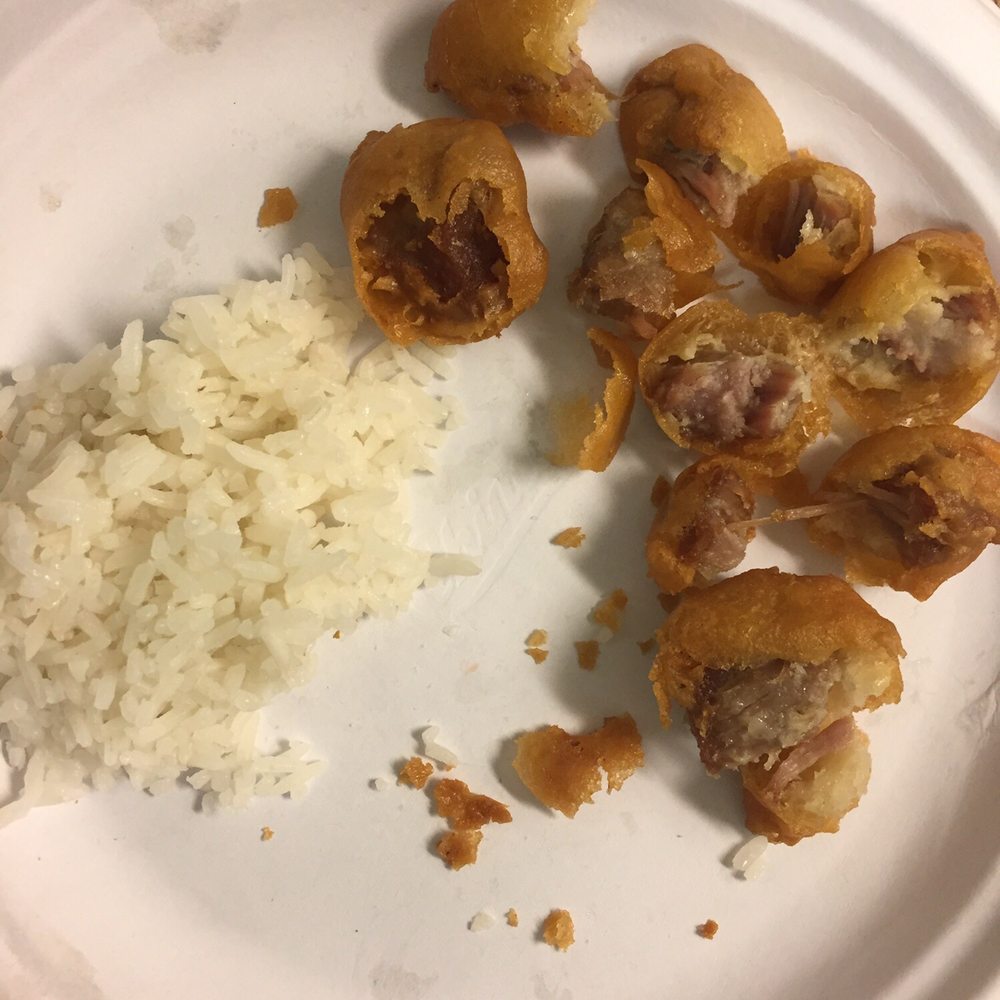 The over and under shrimp smelling, sweet and sour pork The over and under shrimp smelling, sweet and sour pork