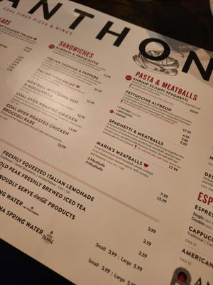 Menu photo 2 Anthony's Coal Fired Pizza & Wings Pompano Beach, FL Menu photo 2 Anthony's Coal Fired Pizza & Wings Pompano Beach, FL