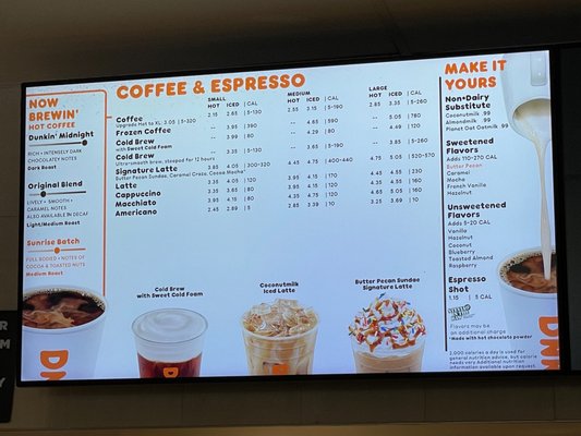 Dunkin Donuts Menu With Price: Ultimate Guide to 2025 Favorites