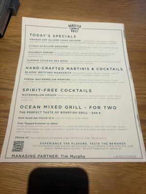 Menu photo 2 Bonefish Grill Langhorne, PA Menu photo 2 Bonefish Grill Langhorne, PA