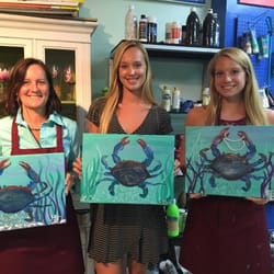 Art-N-Around - All three of us with our crabs!