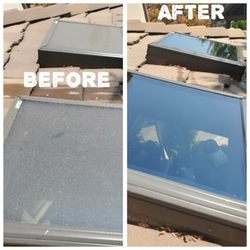 Shimmer Shine Property Detailing - Skylight Cleaning in Pasadena, California - skylights restored to shine, letting in natural sunlight!