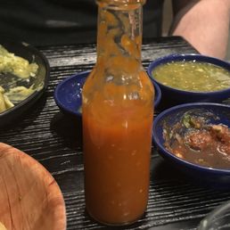 Hot sauce-you have to ask for it Hot sauce-you have to ask for it