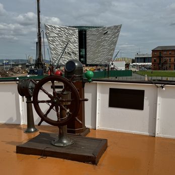 Titanic Belfast - Standing on the Nomadic - Museums Near Me - Belfast, LSB