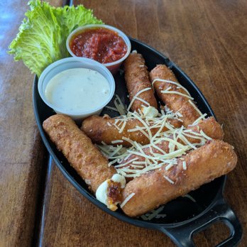 The Curb Bar and Grill - Mozzarella Sticks with marinara and ranch sauces - American Near Me - Meridian, Idaho The Curb Bar and Grill - Mozzarella Sticks with marinara and ranch sauces - American Near Me - Meridian, Idaho