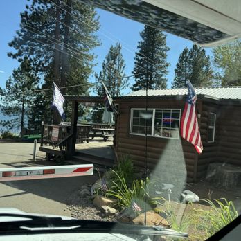 North Shore Campground - First thing I see when I stopped to check in are a trump flag and the thin blue line flag. - Campgrounds Near Me - Chester, California North Shore Campground - First thing I see when I stopped to check in are a trump flag and the thin blue line flag. - Campgrounds Near Me - Chester, California