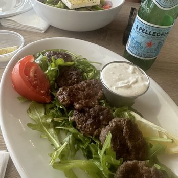 Hellenic Greek Kitchen - Greek meatballs and olive less salad - Greek Near Me - Charlotte, North Carolina