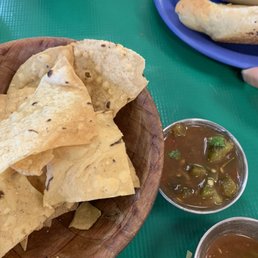 Fresh chips and salsa Fresh chips and salsa