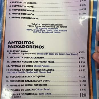 Restaurant Latina - Menu - Salvadoran Near Me - Carrollton, Texas Restaurant Latina - Menu - Salvadoran Near Me - Carrollton, Texas
