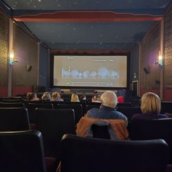 Lynwood Theatre - Vantage from our seats towards the screen as the theater filled.