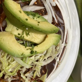 El Apapacho - Vegetarian mole rojo - not "enchiladas" but basically the same idea. Filled w/ potatoes and Oxaca cheese (vegan opt. too) - Mexican Near Me - Mérida, YUC El Apapacho - Vegetarian mole rojo - not "enchiladas" but basically the same idea. Filled w/ potatoes and Oxaca cheese (vegan opt. too) - Mexican Near Me - Mérida, YUC