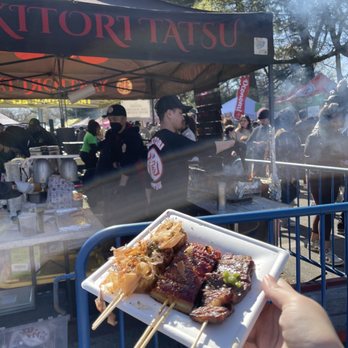 Smorgasburg - Yakitori Tatsu - Kobe beef, takoyaki, eel - Street Vendors Near Me - Brooklyn, New York
