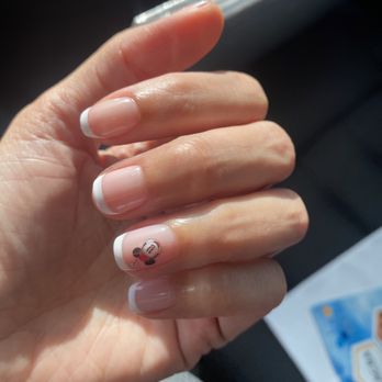 Honeybee Nails and Spa - Happy w/ my french gel mani + sticker by Kelly. - Nail Salons Near Me - Los Angeles, California Honeybee Nails and Spa - Happy w/ my french gel mani + sticker by Kelly. - Nail Salons Near Me - Los Angeles, California