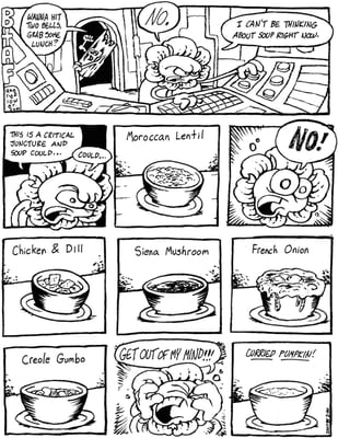 Photo of Two Bells Bar & Grill - Seattle, WA, US. bob the angry flower - soup of the day