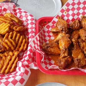 Wing Dome - Waffle fries (full order) and 3 alarm wings (two pounds) - Chicken Wings Near Me - Seattle, Washington Wing Dome - Waffle fries (full order) and 3 alarm wings (two pounds) - Chicken Wings Near Me - Seattle, Washington
