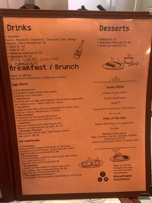 Menu photo 2 Tacos Frida Montreal, QC