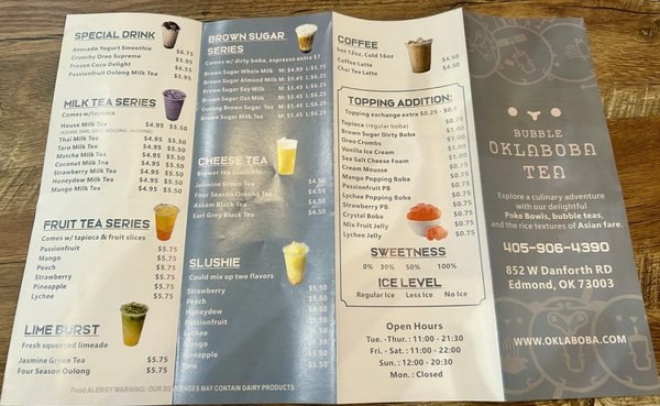 Menu photo 7 Oklaboba Edmond, OK