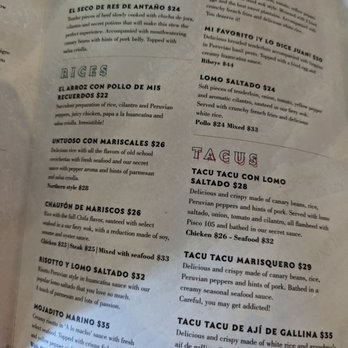CVI.CHE 105 - Menu - Peruvian Near Me - Miami, Florida CVI.CHE 105 - Menu - Peruvian Near Me - Miami, Florida