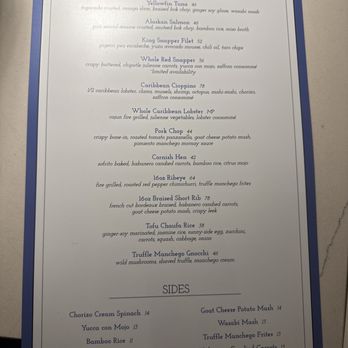 Sea Salt - Menu - New American Near Me - Anna's Retreat, Virgin Islands Sea Salt - Menu - New American Near Me - Anna's Retreat, Virgin Islands