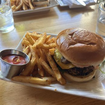 The Tip Tap Room - veggie burger - New American Near Me - Boston, Massachusetts