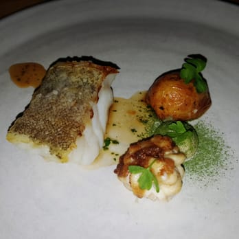 Commis - True cod, roasted hen juices emulsified with young garlic, almond panade - New American Near Me - Oakland, California