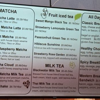 Blackwater Coffee & Cafe - Tea menu - Coffee & Tea Near Me - Minnetonka, Minnesota
