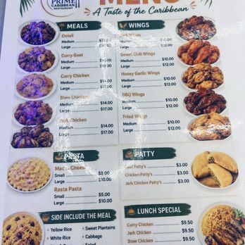 The Prime Caribbean Restaurant - Menu - Caribbean Near Me - Bayonne, New Jersey