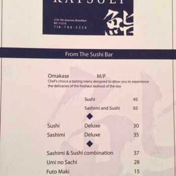 Sushi Katsuei - Menu 2 - Sushi Bars Near Me - Brooklyn, New York